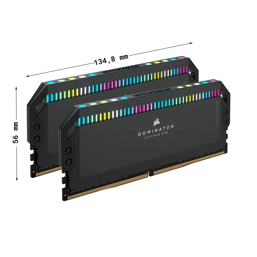 Ram Desktop Corsair DOMINATOR PLATINUM RGB (CMT32GX5M2X6200C36) 32GB (2x16GB) DDR5 6200MHz